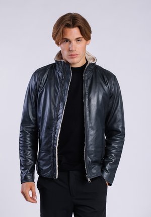 Freaky Nation Giacca di pelle - black beige
