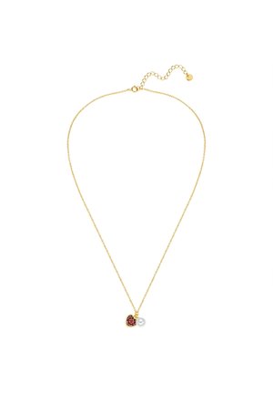 WEISS ZIRKONIA ROT GLANZSTÜCKE MÜNCHEN  - Ketting - gelbgold