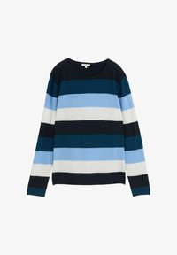 Unselected, big teal knit stripe