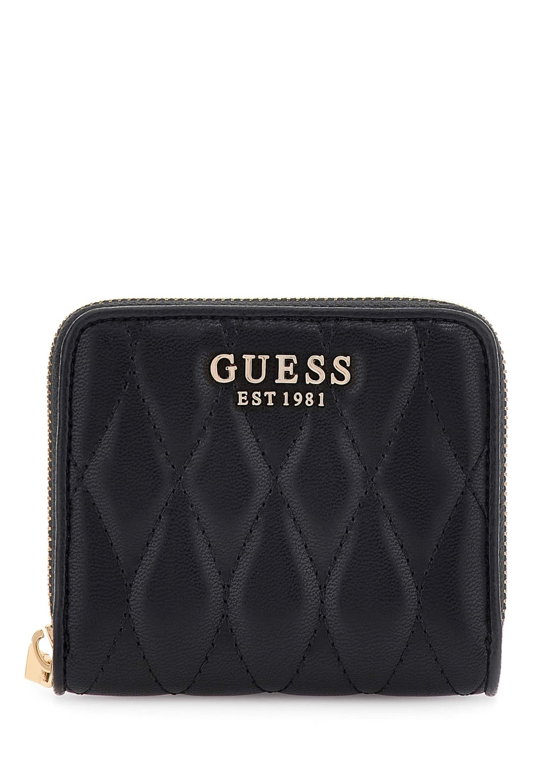Porte-cartes GUESS Amourtte SLG - Double Zip, Cuir De Qualité, Protection RFID - Format Compact Pour Poche Ou Sac - 5