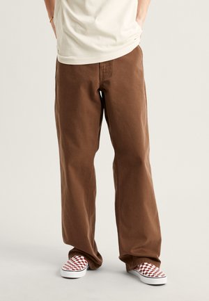 DRILL CHORE OVERDYE - Relaxed fit jeans - medium brown