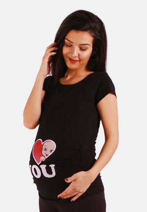 M.M.C. MIT MOTIV I LOVE YOU - T-Shirt print - schwarz