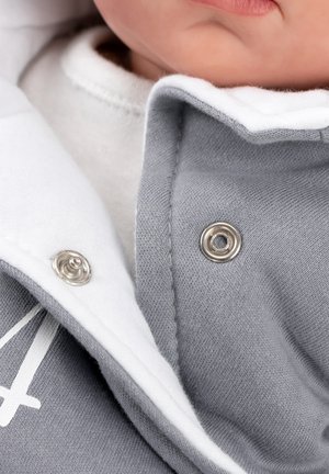 I LOVE MAMA & PAPA - Snowsuit - white grey