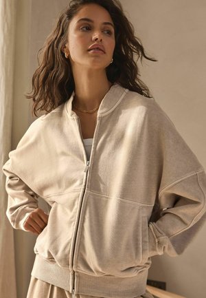 Next LOUNGE - Bomber-jakk - washed ecru
