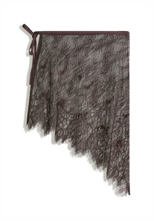 A-lijn rok - dark brown