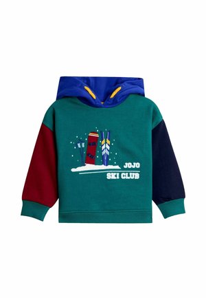 EMBROIDERED - Felpa con cappuccio - khaki green ski
