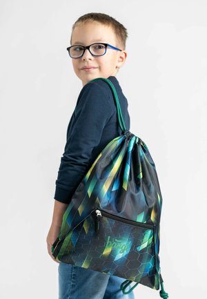 Baagl SPORTBEUTEL - TURNBEUTEL - GYMSACK - SPORTTASCHE - TAGESRUCKSACK FUSSBALL - Sacchetto sportivo - grün