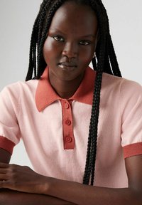 Levi's® OXFORD COMMA TAN CAVIAR BLO - Polo - potpourri marsala