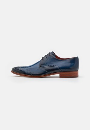 Melvin & Hamilton TONI 52 - Zapatos de vestir con cordones - electric blue/beige/red/natural