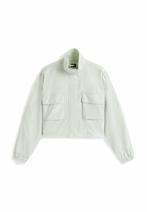 Tommy Jeans, TOMMY JEANS SIGNATURE WATER REPELLENT BOXY WINDBREAKER - Chaqueta outdoor - misty sage