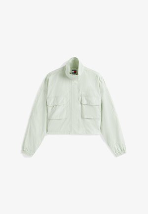 Tommy Jeans, TOMMY JEANS SIGNATURE WATER REPELLENT BOXY WINDBREAKER - Chaqueta outdoor - misty sage