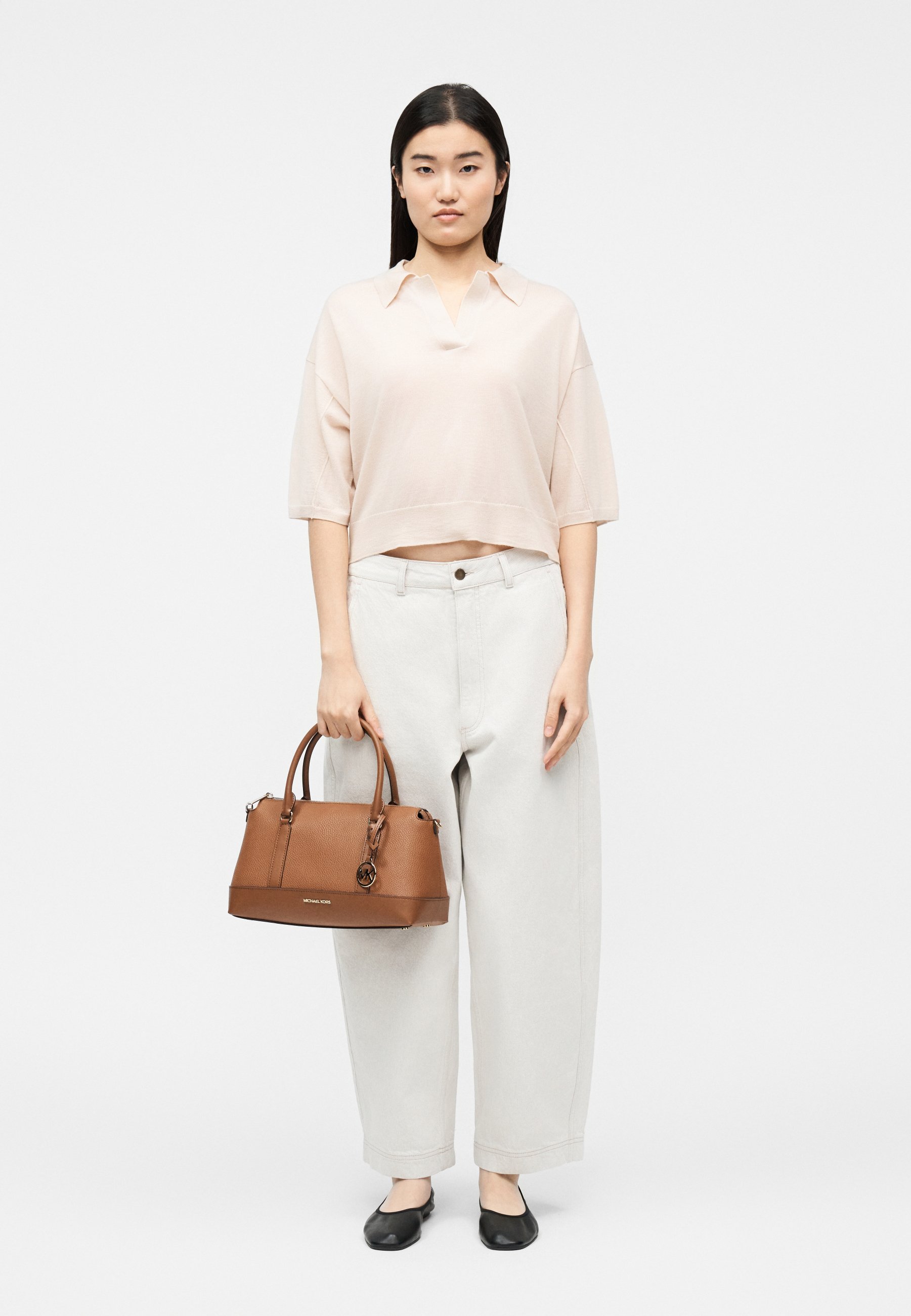 MICHAEL Michael Kors ANDIEMD TZ SATCHEL - Handbag - brown