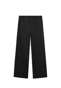 MID-RISE STRAIGHT - Trousers - black