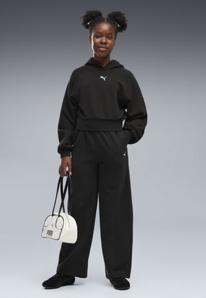 Puma, ESS RELAXED CROPPED BALLOON SLEEVE HOODIE TR G - Felpa con cappuccio - black