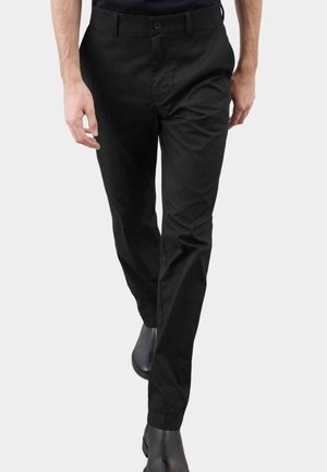Marks & Spencer REGULAR FIT SUPER LIGHTWEIGHT - Pantalones - black