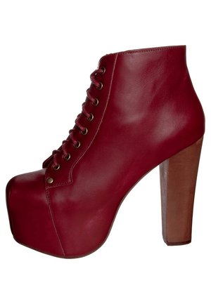 Schnürstiefelette - red