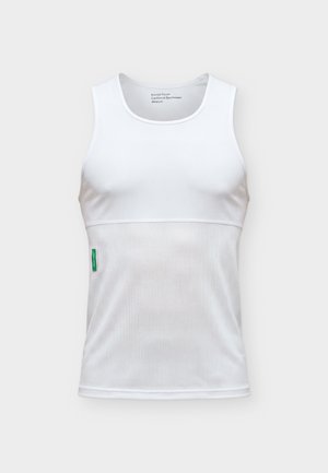 District Vision, PANELLED TRAINING SINGLET - Μπλούζα - white