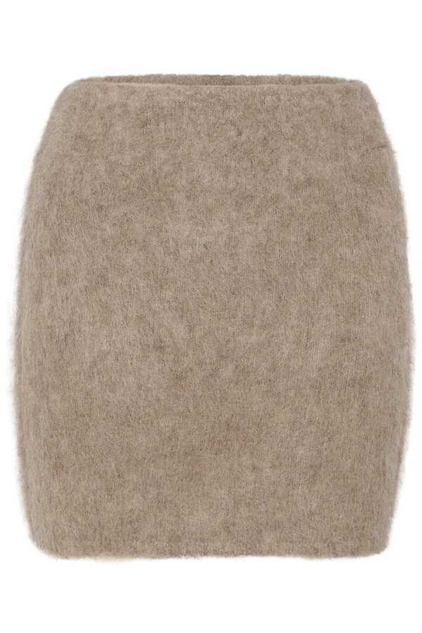 SANA SKIRT - Mini skirt - warm sand melange4