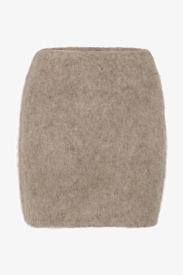 SANA SKIRT - Mini skirt - warm sand melange4