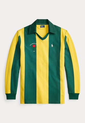 Polo Ralph Lauren, OVERSIZE EMBROIDERED COTTON RUGBY SHIRT - Μπλούζα με μακριά μανίκια - kelly green/canary yellow