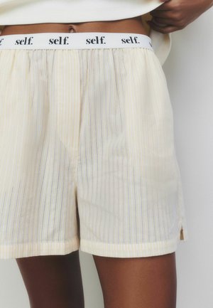 Self., SLOGAN PYJAMAS SHORTS SET - Nattøj sæt - orange