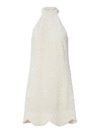 YASMIRA HALTERNECK SHORT DRESS CELEB - Juhlamekko - gardenia