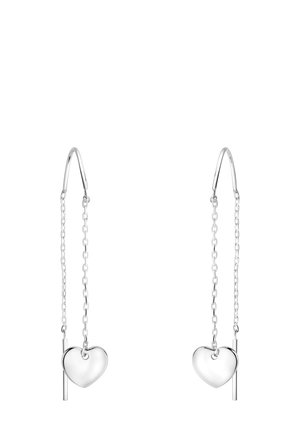 DURCHZIEHER HEART BAR - Øreringe - silver coloured