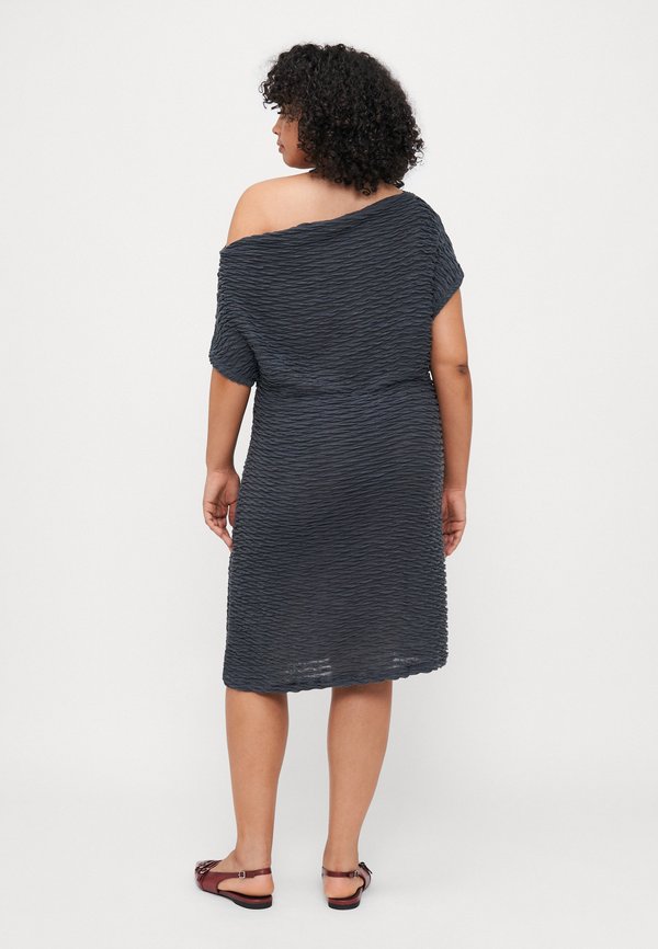 VMCFIE ONE SHOULDER DRESS - Jersey dress - asphalt3