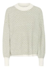 ELLERY - Pullover - oil green turtledove stripe