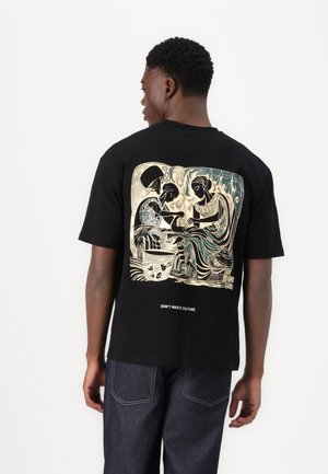 Don't Waste Culture EDISON UNISEX - T-shirt imprimé - black