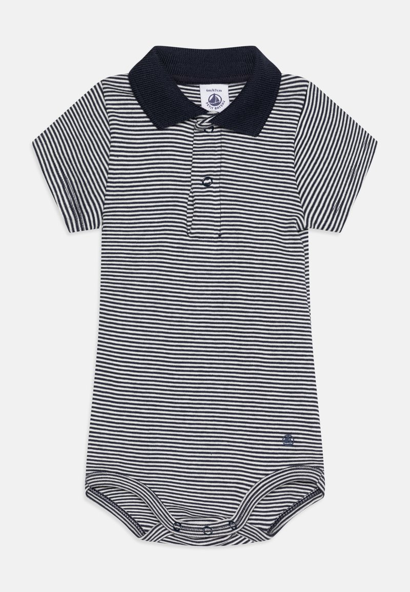 Petit Bateau - BABY POLO MUESLI UNISEX - Body - smoking/marshmallow, Vergroten