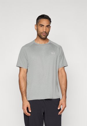 TEXTURED - Sports T-shirt - clay green/titanium