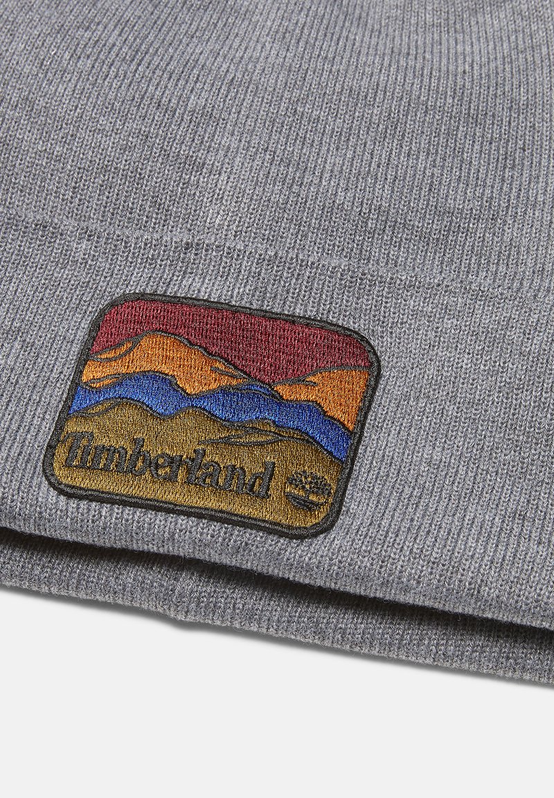 Heather Timberland Wool Hat Timberland Men's Solid Beanie With Drop Needle, Light Grey Heather