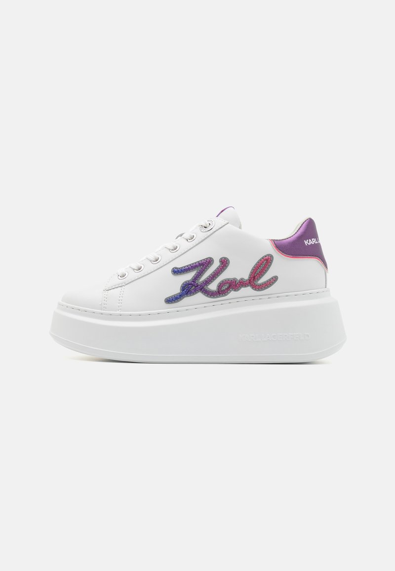 KARL LAGERFELD ANAKAPRI SIGNIA LACE  - Tenisice - white/purple