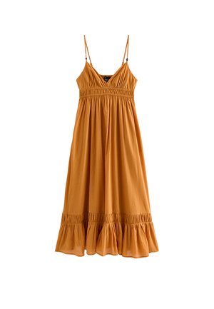 New Look, TIERED BEACH MAXI - Vestido largo - mustard