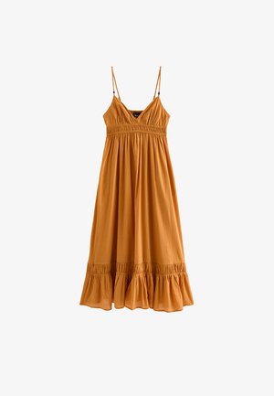 New Look, TIERED BEACH MAXI - Vestito lungo - mustard