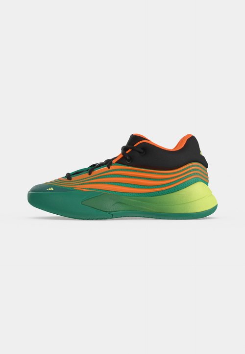 adidas DAME X UNISEX - Basketball shoes - court green/lucid orange/frozen lemon — foto 2