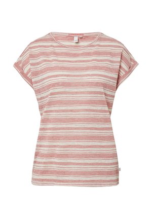 QS, RINGEL AUS MIX - T-Shirt print - papaya