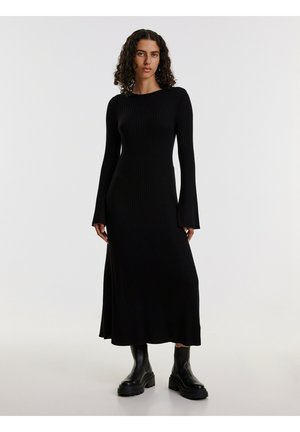 NOOMI - Gebreide jurk - schwarz
