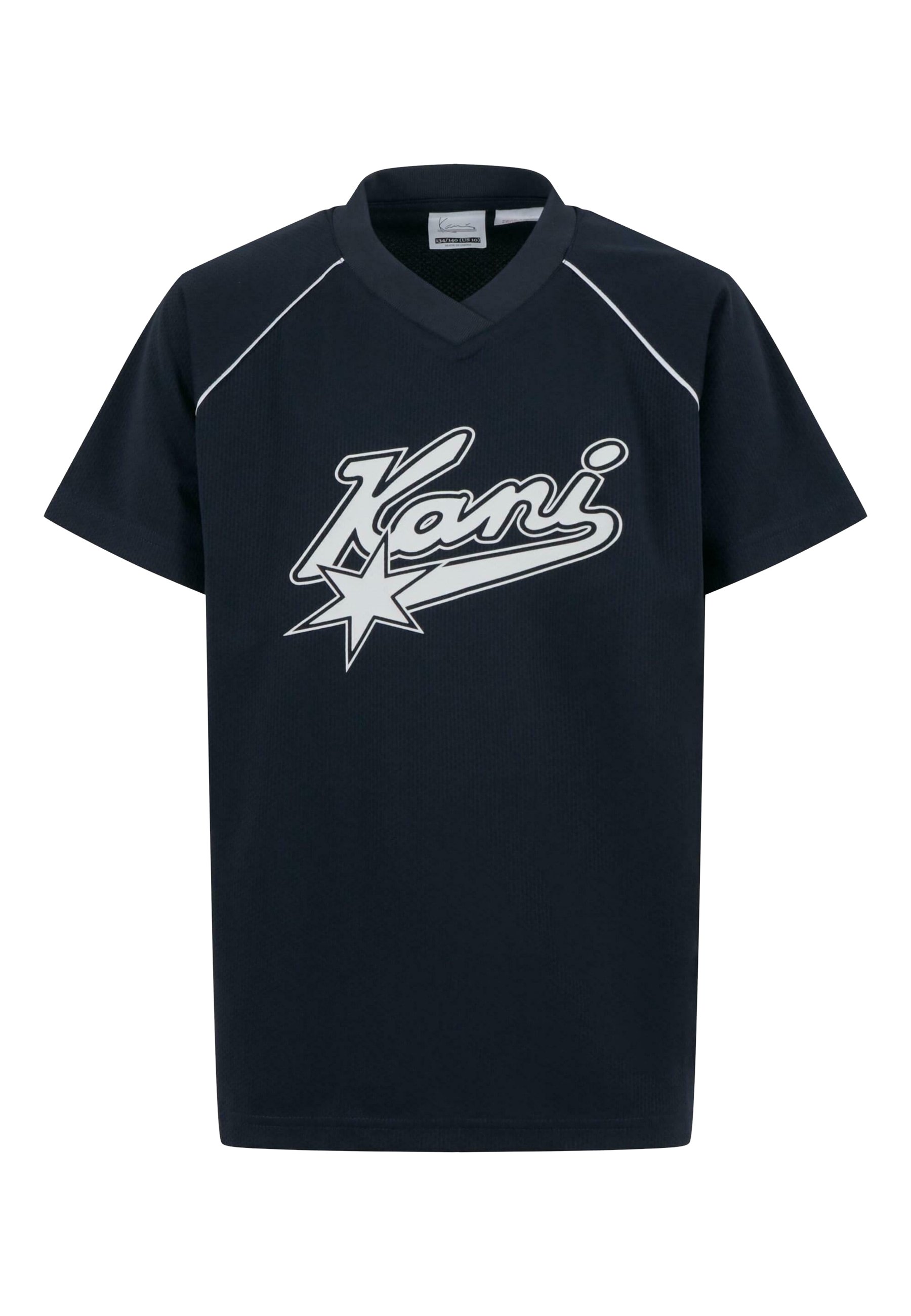 Karl Kani VARSITY STAR SOCCER JUNIOR Print T-shirt darkblue