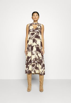 CUTOUT VNECK DRESS - Day dress - yellow