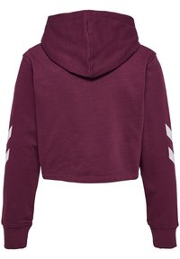 Hummel HMLLEGACY CROPPED  - Hættetrøje - grape wine