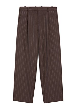 Massimo Dutti DARTED - Pantalon classique - brown