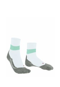 FALKE RU COMPRESSION STABILIZING RUNNING LIGHT CUSHIONING - Sportsocken - white