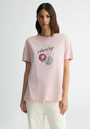 Print T-shirt - light pink