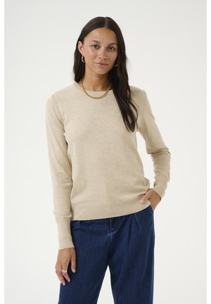 KALIZZA - Stickad tröja - feather gray melange