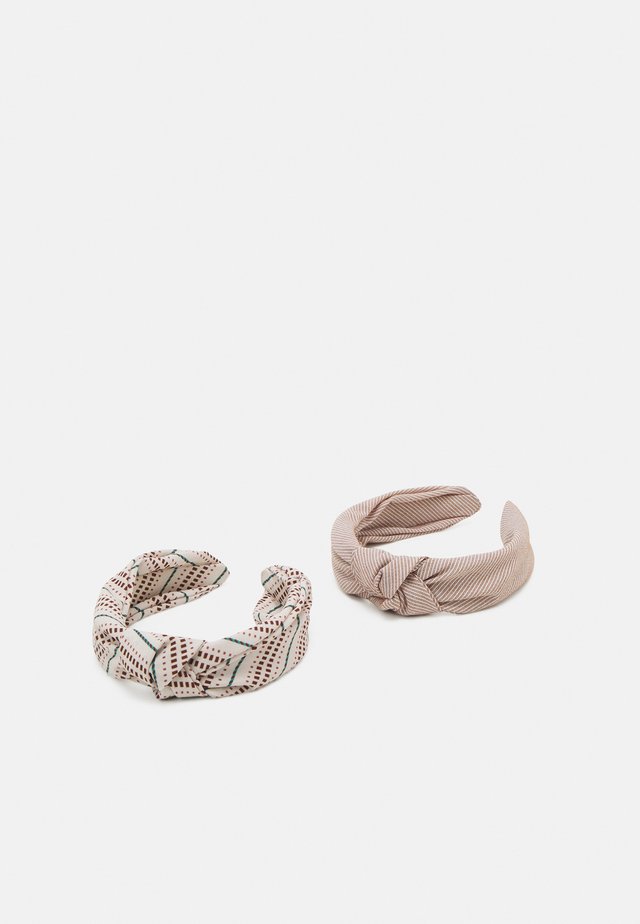 2 PACK - Hair Styling Accessory - brown/beige