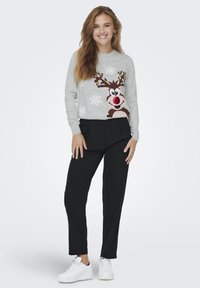 ONLY XMAS BELL LS EX  - Pullover - light grey melange