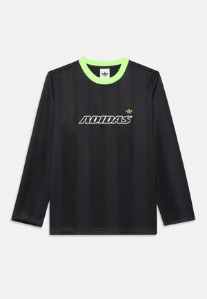 TEE UNISEX - Bluză cu mânecă lungă - black/signal green