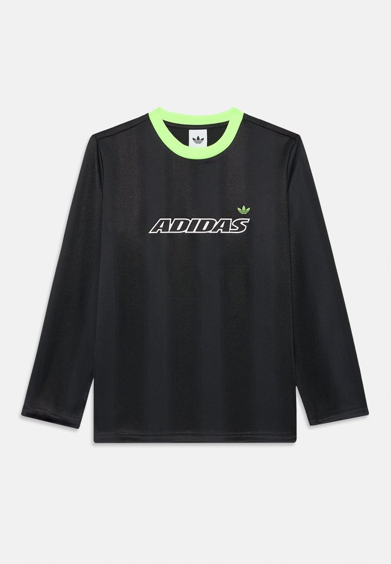 adidas Originals TEE UNISEX - Topper langermet - black/signal green